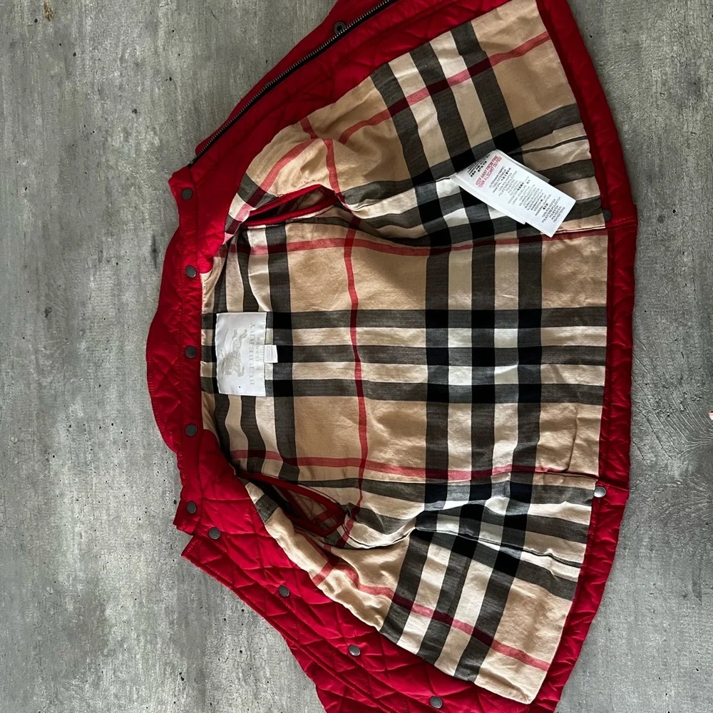 Kids Burberry guilted coat - Picture 2 of 3